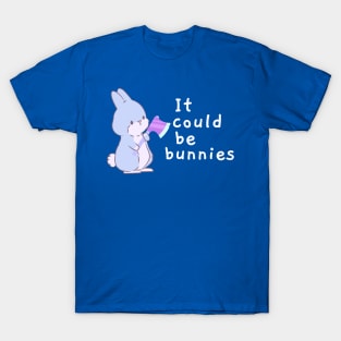 Buffy "It could be bunnies" quote purple T-Shirt